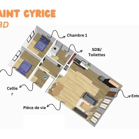 Spacieux T3 En Centre Avec Garage Clos - Calme Et Confort * Rodez